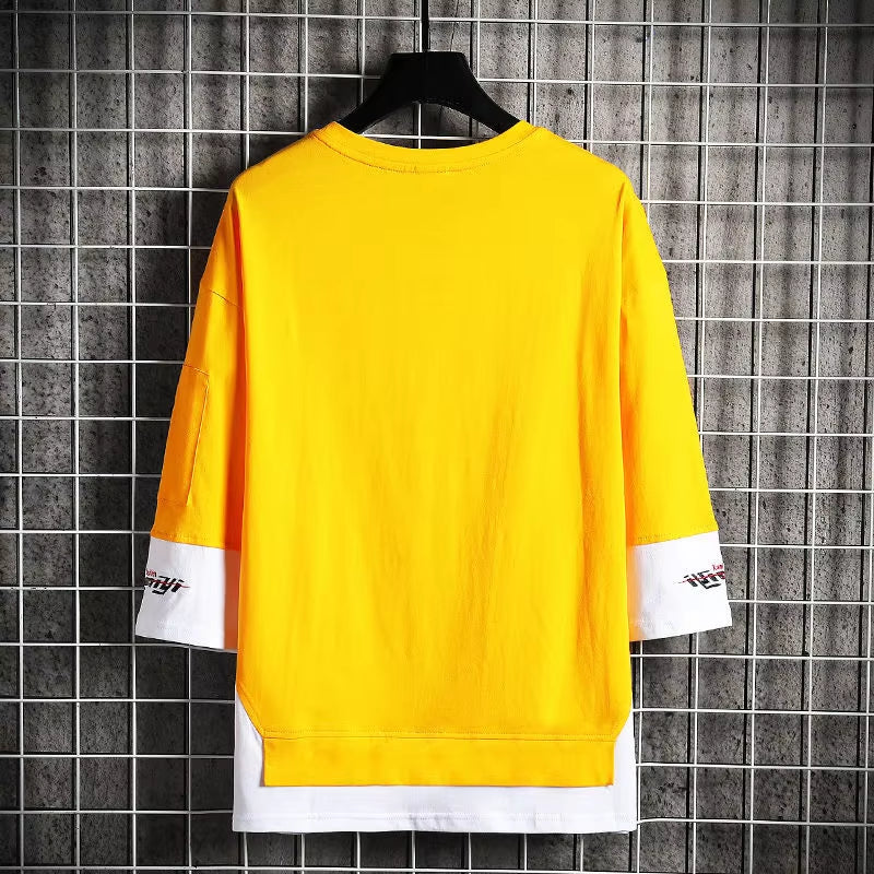 Camiseta manga corta nuevas para hombre, moda japonesa, ropa de calle Harajuku