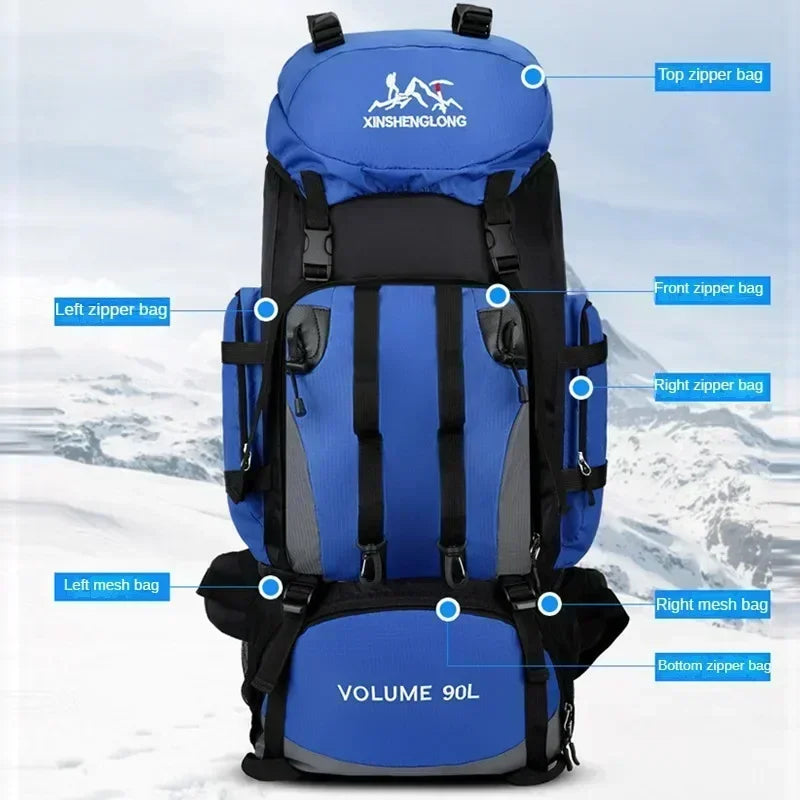 Mochila impermeable de 90 L