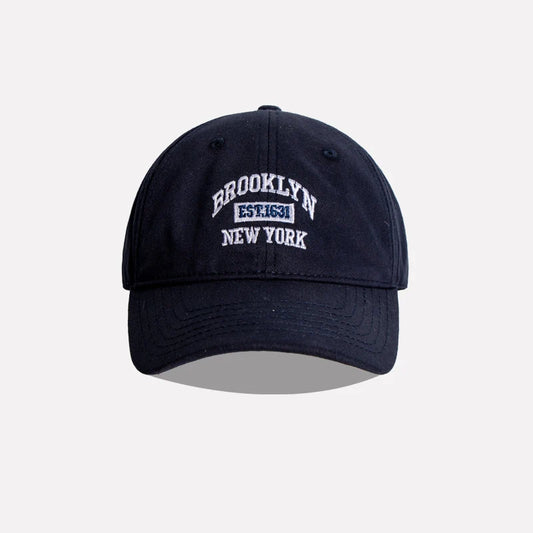 Gorra de algodón suave con letras bordadas unisex, estilo hip hop