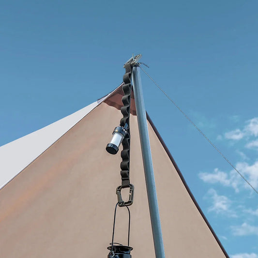 Correa de almacenamiento para suministros, cuerda colgante para acampar