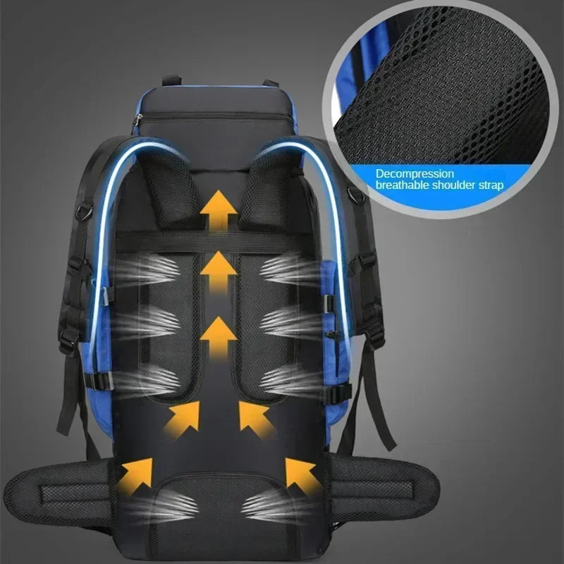 Mochila impermeable de 90 L