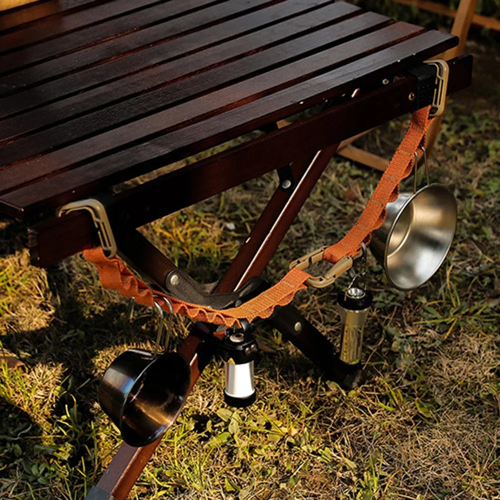 Correa de almacenamiento para suministros, cuerda colgante para acampar