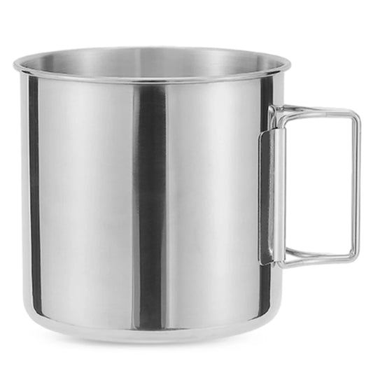 Taza de café con asa plegable, ligera, portátil, para acampar